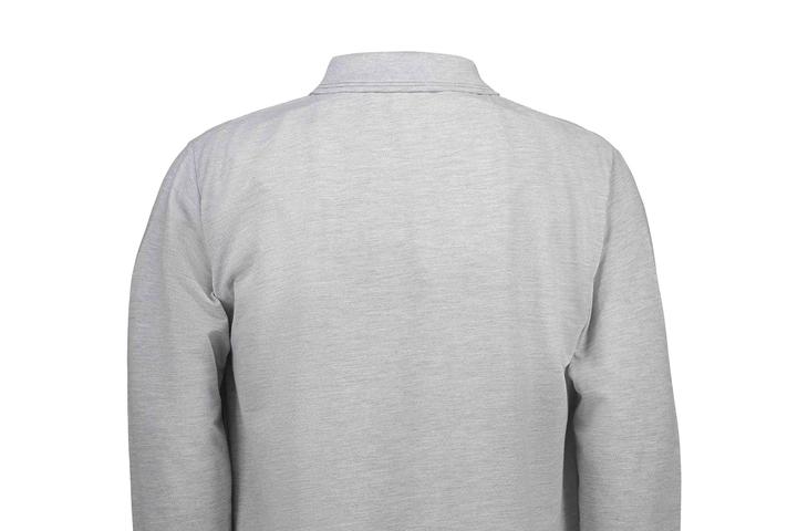 Berufsbekleidung Poloshirt grau-meliert