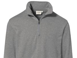 Zip-Sweatshirt in grau