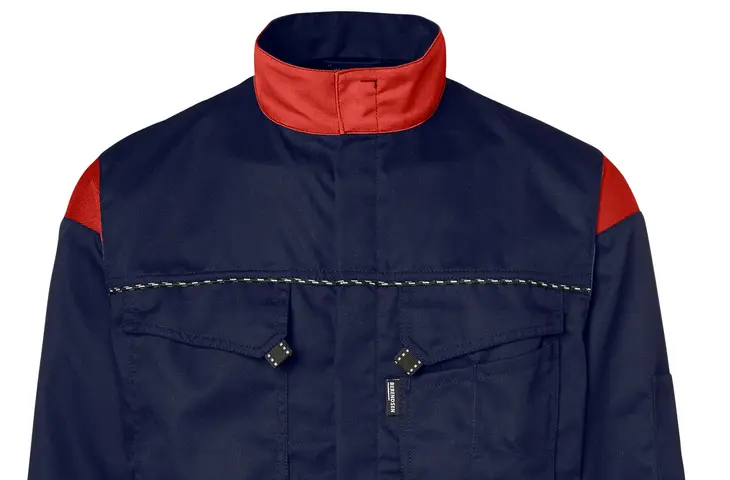 berufsbekleidung industrie bundjacke marine rot