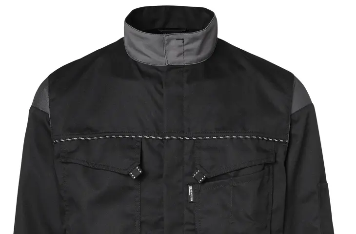 berufsbekleidung industrie bundjacke schwarz grau