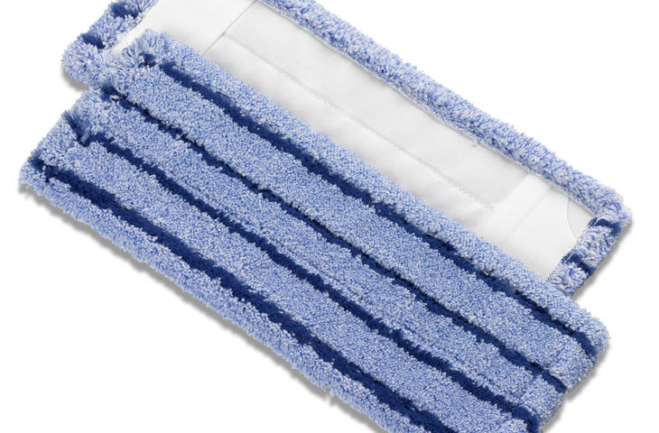 wischtextilien microfaser wischbezug blau streifen