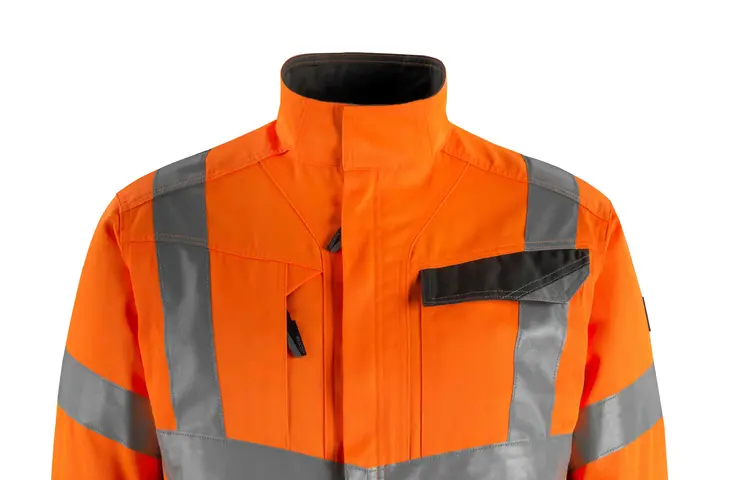 Elis Warnschutz 20471 Safe Supreme Jacke hivisorange-anthrazit Frontalansicht Berufsbekleidung Jacke Warnschutz orange
