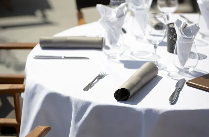 Die Elis Dijon Tischwäsche in weiss Gastronomie Tischwäsche weiss