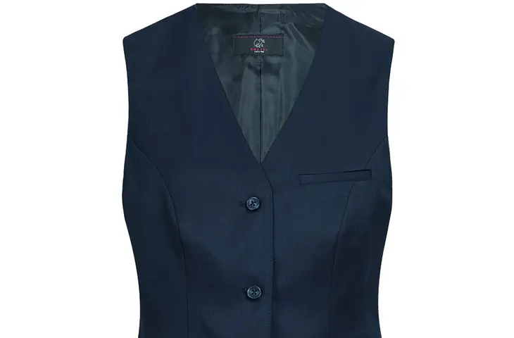 Damenweste, marine aus der Elis Office Line Kollektion Berufsbekleidung Office Line Damenweste marineblau