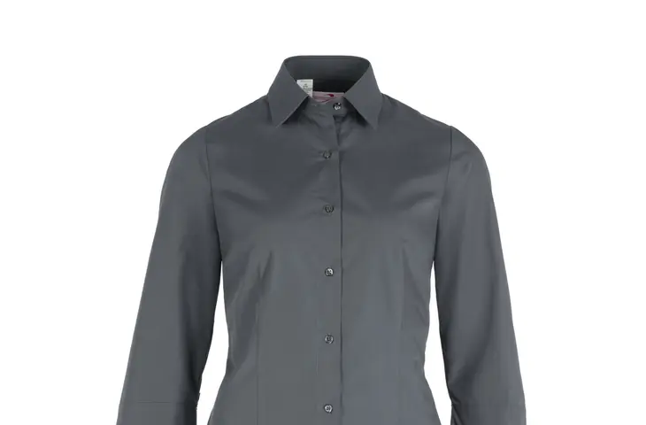 3/4 Arm Bluse, anthrazit Berufsbekleidung Bluse 3/4 Arm anthrazit