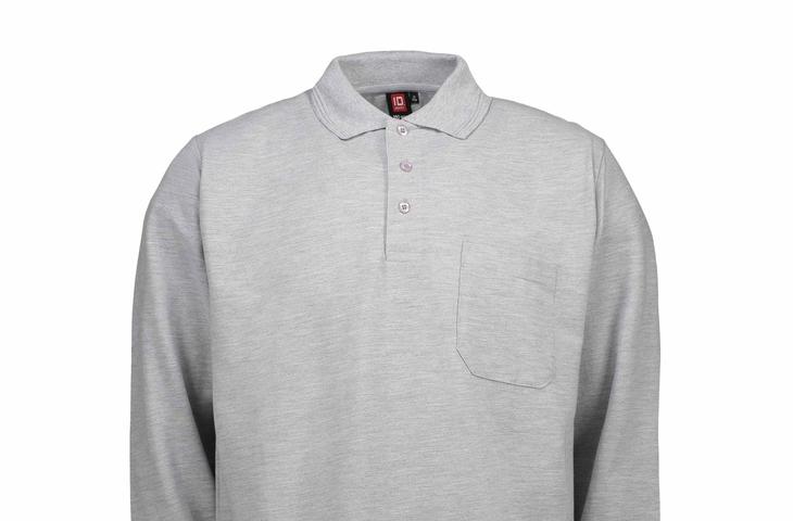 Berufsbekleidung Poloshirt grau-meliert