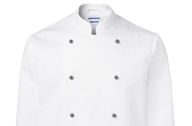 Berufsbekleidung Catering Kochjacke weiss mit Steckknöpfen