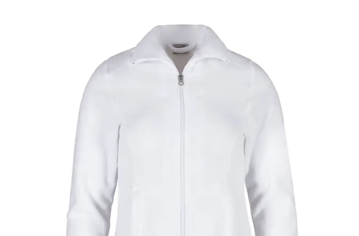 Bild einer weißen Damen Fleecejacke