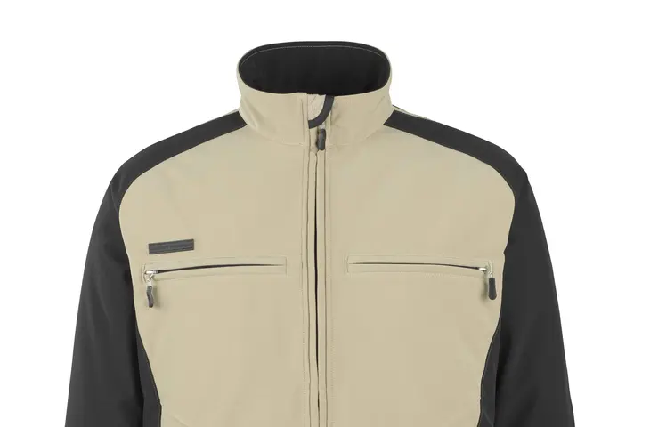 Bild einer GaLaBau Softshelljacken beige/schwarz