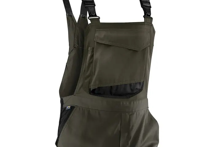 Bild der ActiviQ Latzhose in olive/schwarz