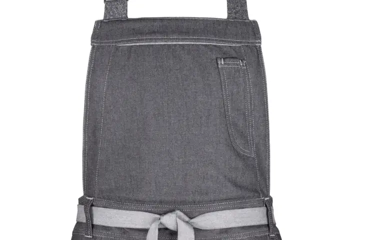 Berufsbekleidung Latzschürze in Denim schwarz