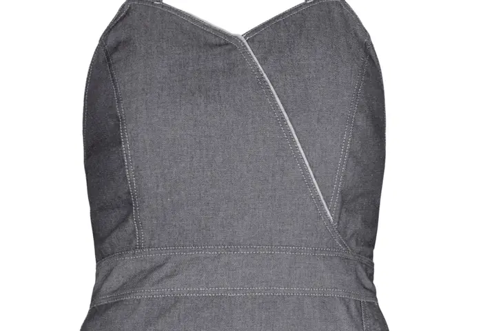 Berufsbekleidung Latzrock in Denim schwarz