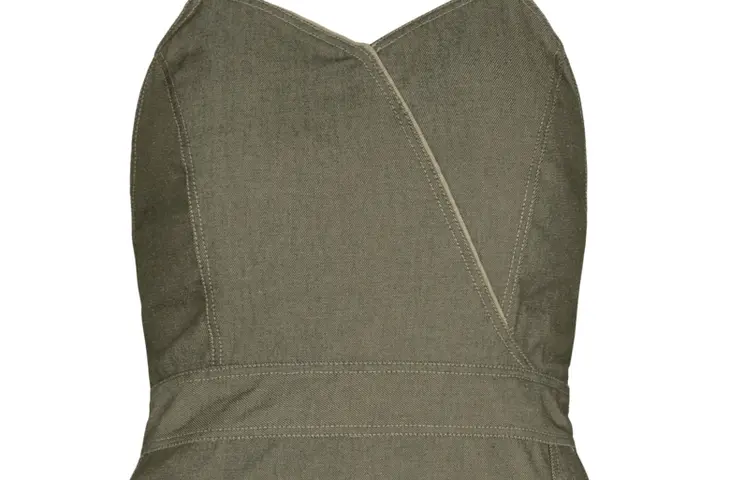 Berufsbekleidung Latzrock in Denim oliv