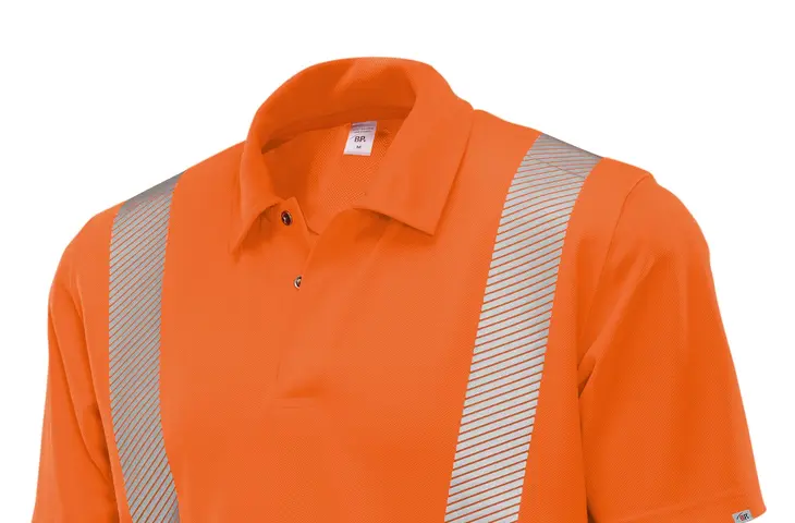 Berufsbekleidung Warnschutz Poloshirt in highvis orange