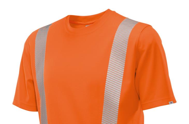 Berufsbekleidung Warnschutz T-Shirt in highvis orange