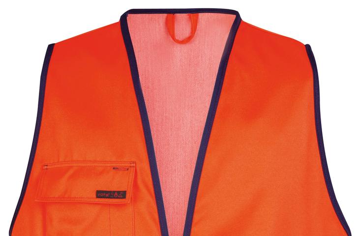 Berufsbekleidung  Multifour Warnschutzweste orange