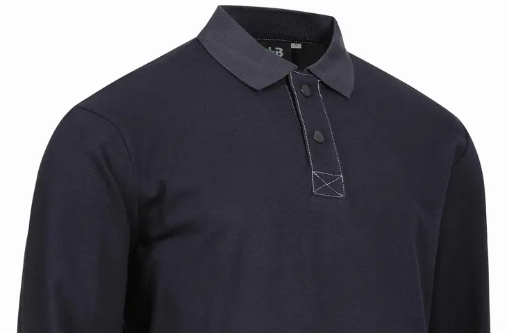 Berufsbekleidung Multinorm Langarm FR Poloshirts in marine