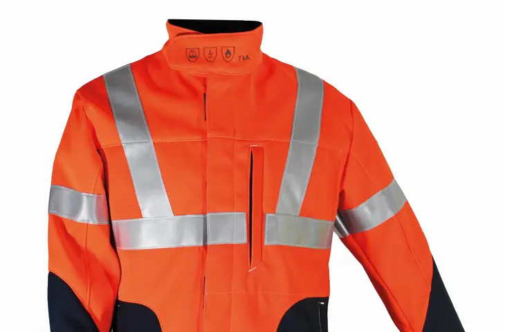 Berufsbekleidung Multinorm Softshelljacke orange