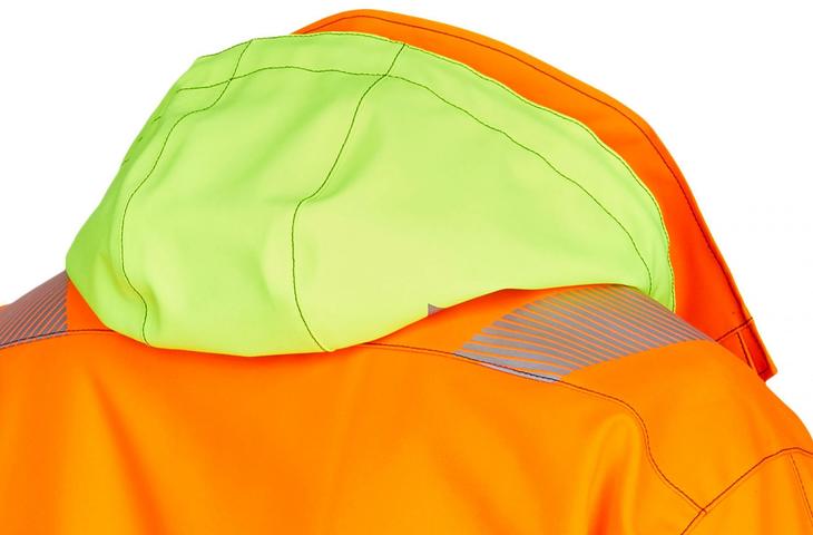 Berufsbekleidung Warnschutz Heavy & Dry Kapuze in highvis orange/gelb