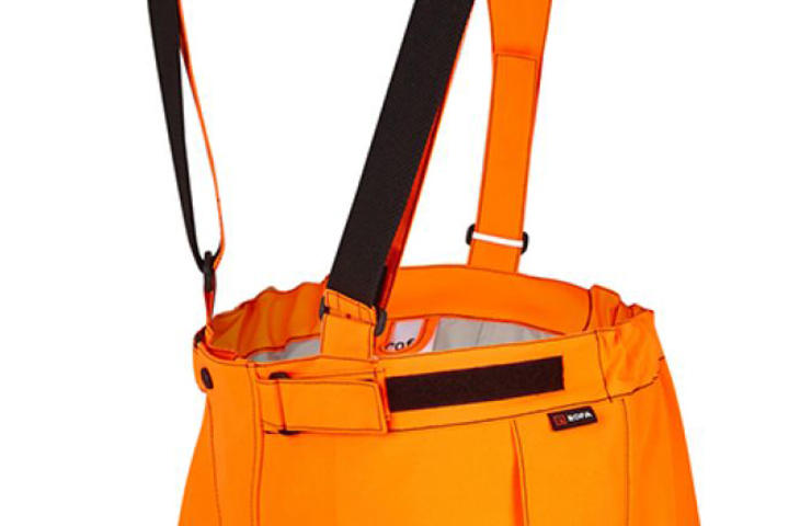 Berufsbekleidung PSA Warnschutz Regenhose in highvis orange/gelb