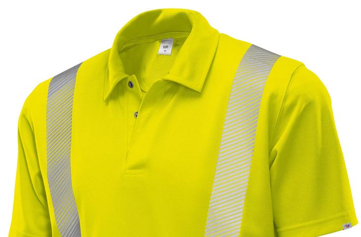 Berufsbekleidung PSA Warnschutz Poloshirt highvis gelb