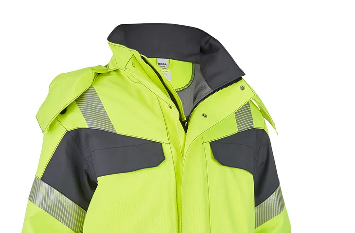 Berufsbekleidung Warnschutz Multiseven Parka in highvis gelb-anthrazit