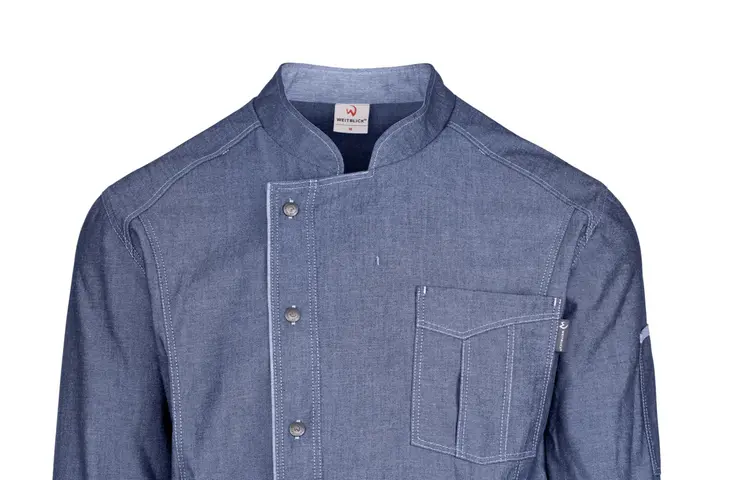 Bistrojacke Denim blau Berufsbekleidung Bistrojacke Denim blau