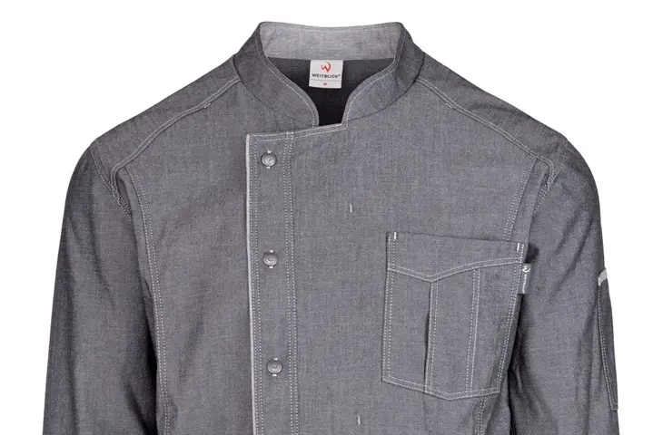 Berufsbekleidung Bistrojacke Denim Schwarz
