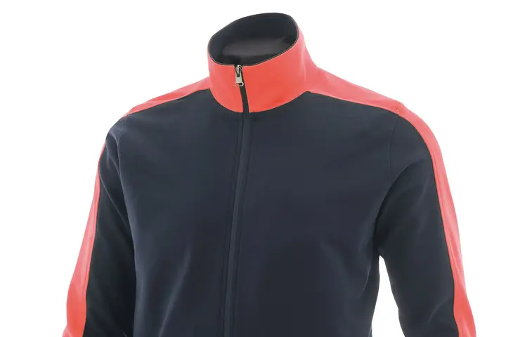 Sweatjacke für Rettungsdienste in marine-leuchtrot