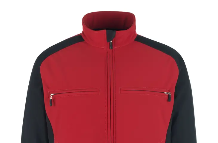 Unique Softshelljacke in rot-schwarz
