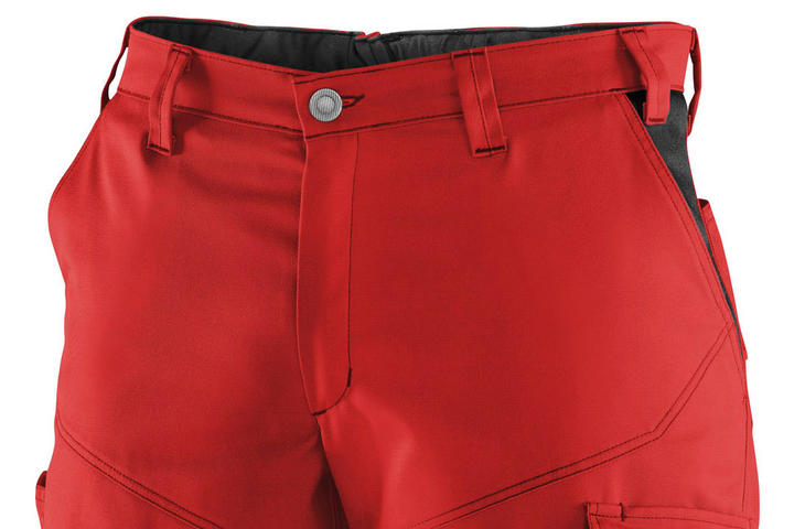 ActiviQ Shorts in rot-grau