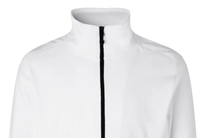 Robuste Fleecejacke in weiss