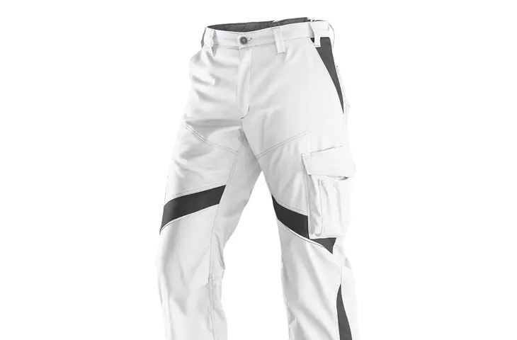 ActiviQ Damen Bundhose in weiß-grau