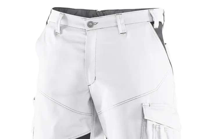 ActiviQ Shorts in weiß-grau