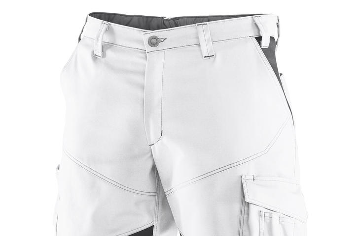 ActiviQ Shorts in weiß-grau