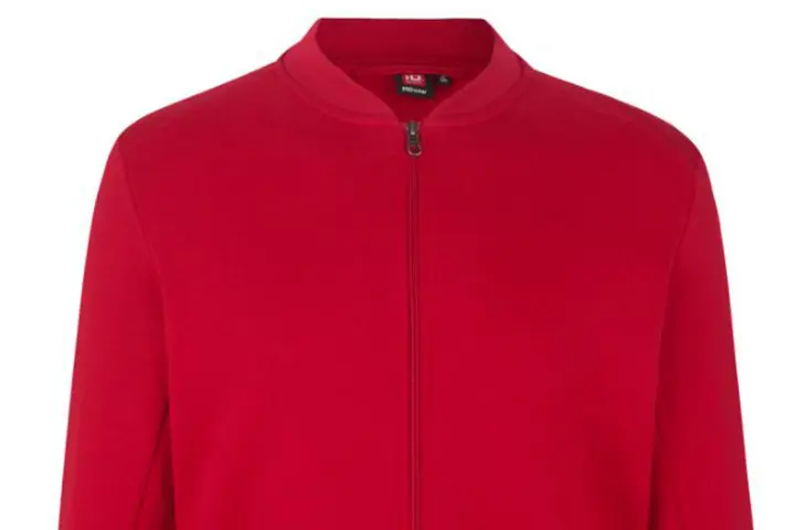 Sweatjacke in rot im Mietservice