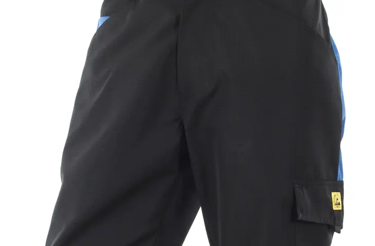 ESD High Stat Bundhose in schwarz von Alsico