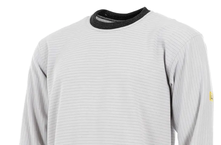 ESD Molleton Sweatshirt in hellgrau von Alsico