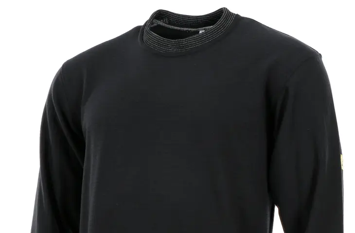 ESD Molleton Sweatshirt in schwraz von Alsico