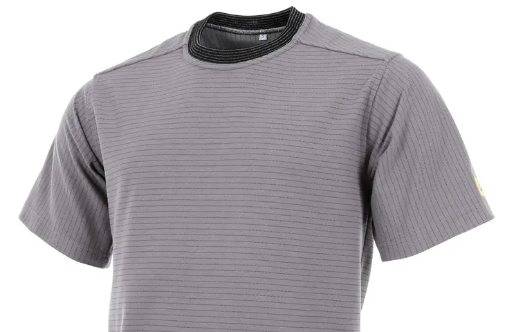 ESD Pique T-Shirt in hellgrau von Alsico
