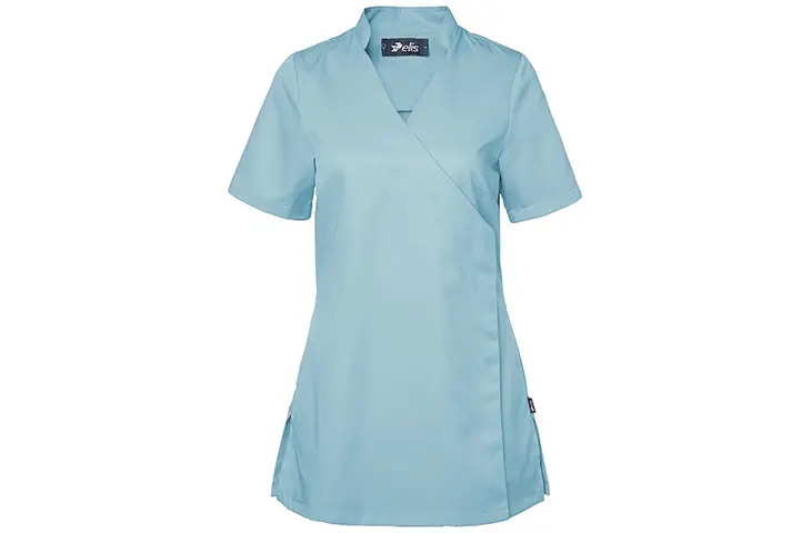 Knopfkasack Tunika Damen Himmelblau