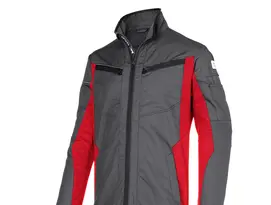 Berufsbekleidung Industrie Jacke anthrazit-rot