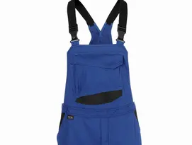 Berufsbekleidung Industrie Latzhose in royal-schwarz