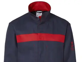 Berufsbekleidung Bundjacke marine-rot flammhemmend