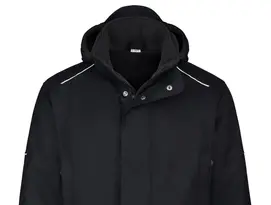 Bild eines Winterparkas in schwarz