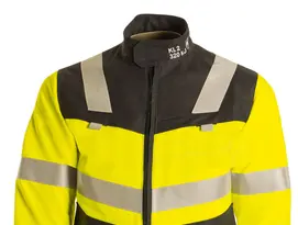 Berufsbekleidung Warnschutz Jacke gelb-marine