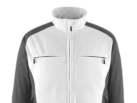 Unique Softshelljacke in weiss-schwarz