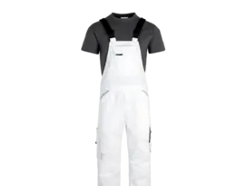 Latzhose Greybull 2.0 Kollektion in weiß-grau