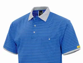 ESD-Conductex Poloshirt in royal-grau