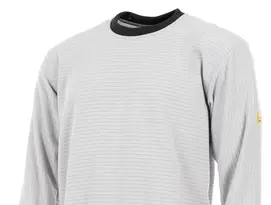 ESD Molleton Sweatshirt in hellgrau von Alsico